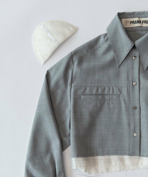 マルチファブリックショートシャツ / Multi Fabric Short Shirt